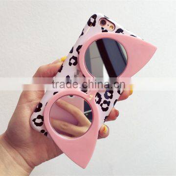 Sexy Smart Girl Glasses Leopard Case for Apple Iphone 6 6s 4.7 photo-2