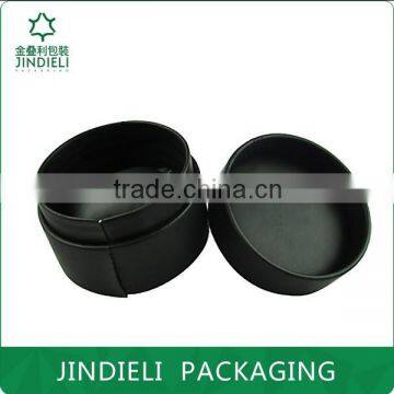 black round leather watch boxes with pillow