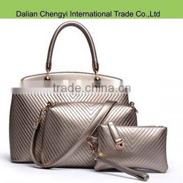 Newest costly fashion pu leather handbags for lady