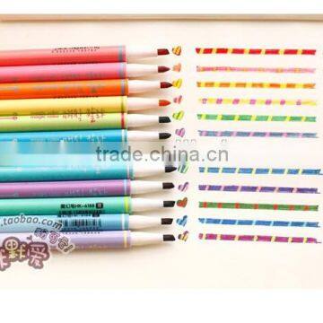 Double Heads Color Highlighter , Fine and Slim Watercolor Pen ,marker Pen photo-2
