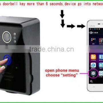 2015 New Android/ios App Wireless ip Based Video Intercom With Function of Code and Remote Control Unlocking photo-4