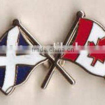 Die cast National Flag Pin Badge epoxy metal pin badge gold plating badge