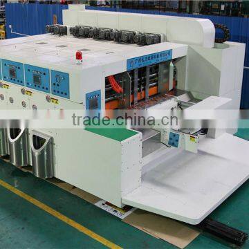 Fully Automatic 4 Colors Corrugated Flexo Printer Slotter Die Cutter Stacker Machine/Carton Box Making Machine Prices(CLC-Q5)