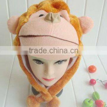 Promotion plush animal hats