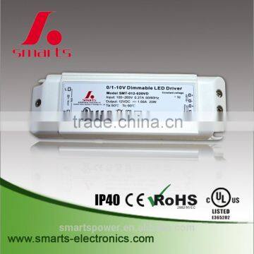 1-10V 0-10V Dimming Plasctic Cover 300ma Dimmable Led Driver 15W