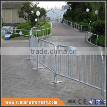 Hot dipped galvanized portable pedestrian metal traffic crowd control barrier fence