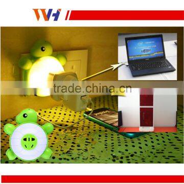 Multifunction Double USB Charging Jacks Voice Control Led Lamp photo-2