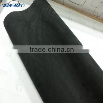 Black PVC adhesive alcantara Interior decoration car wrap vinyl film