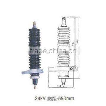 Порcelain jacket surge arrester 24kV 550mm