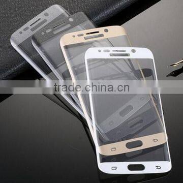 3D Curver Anti-shock Tempered Glass Screen Protector, Anti-fingerprint Full Cover Edge to Edge Glass Film for Samsung s6 Edge photo-5