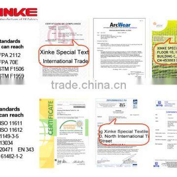 Custom Breathable Orange Long Sleeve Cotton Fire Retardant Safety Work Shirt photo-2