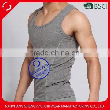 Blank Wholesale Gym Mens Stringer Tank Top