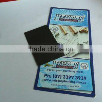 dl card paper with fridge magnet