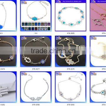 Adjustable Black Gun Gold Plate Hamsa Bracelet 925 Sterling Silver Cubic Zircon Pave Turkish Hamsa Hand Evil Eye Tennis Bracelet photo-4