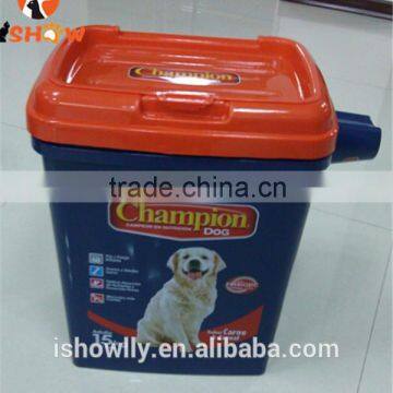 Hot sell big volume dog food container remain fresh barrel food storage with lid