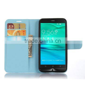 Wholesale Popular Flip Magnetic Wallet Leather Case With Card Slots For Zenfone Go ZB551KL