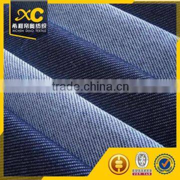 300gsm Cotton indigo knitting stretch recycled denim fabric
