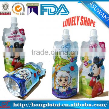 laminated aluminum foil fruit juice bags for kids