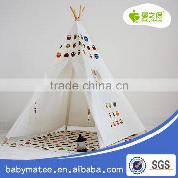 Custom children Ivory fabric teepee tent by Babymatee