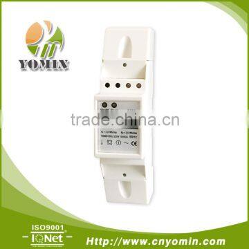 127V/230V 10(100)A NEW TYPE single phase two wire din rail active electric energy meter with LCD display and pulse output