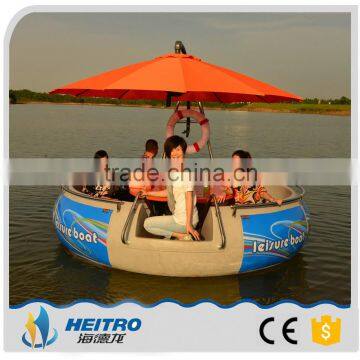 HEITRO popular!!! OEM best price leisure life boats for sale BBQ Donut Boat restaurant boat (10 persons type)