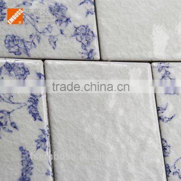 Hot sale 100*200mm glazed porcelain subway tile rustic kitchen floor tile