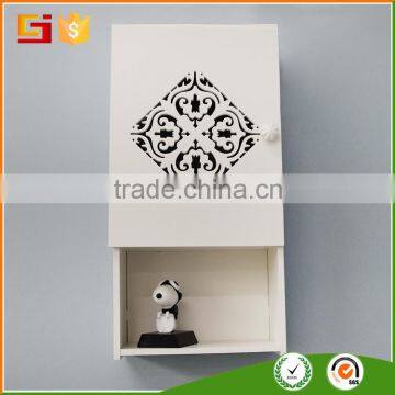 NEW White Wooden Organizer Wall Mountable Storage Cupboard