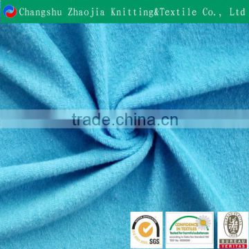 Changshu hot sale solid color knitted towel cloth polyester cotton