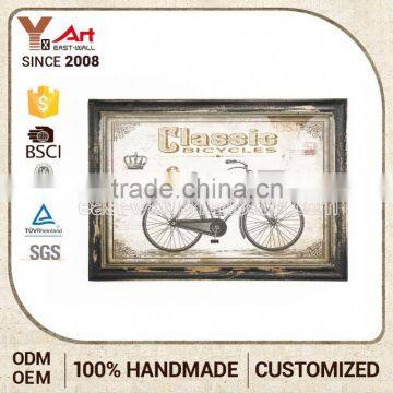 High-End Handmade Hot-Stamping Rustic Wood A Frame Sign