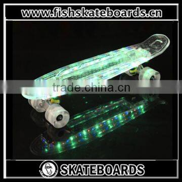 fish 22 inch LED lingts PC skateboards