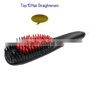 2016 New Products Top 10 Hair Straighteners, Factory Price Hair Straighteners Brush