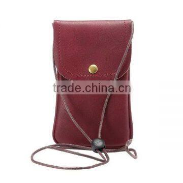 New Fashion Cell Phone Shoulder Strap Bag, Leather Case Cover for 5.7 Inch Mobile Phone