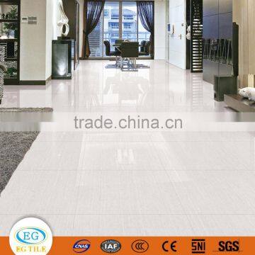 600*600 Jazz White Wood Grain Double Charge Polished Porcelain Tile
