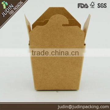 1000ml Disposable Printed Paper Box With Lid Template for Noodle