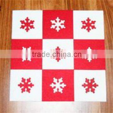 Square snowflake felt Coasters