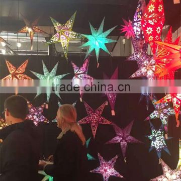 Star shape paper angle ornament for Christmas decoration