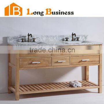 Floor Standing Bathroom Sink Base Cabinet with wood legs