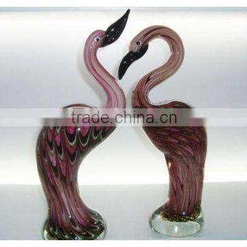 Vivid cormorano art glass bird fashionable home decorations