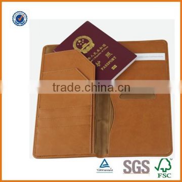 Factory price custom passport holder,wholesale personalized passport holder,RFID blocking men's leather checkbook wallet                        
                                                Quality Choice