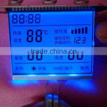 backlit lcd display for household appliances screen