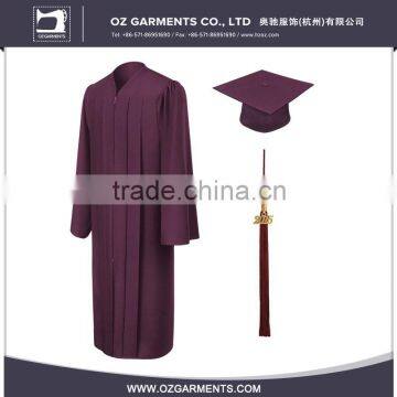 Unisex College Matte Maroon Bachelor Graduation Gown