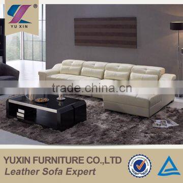 Dubai Sofa Furniture Top Grain Leather Corner Sofa/luxury Italian Genuine Leather Sofa Set