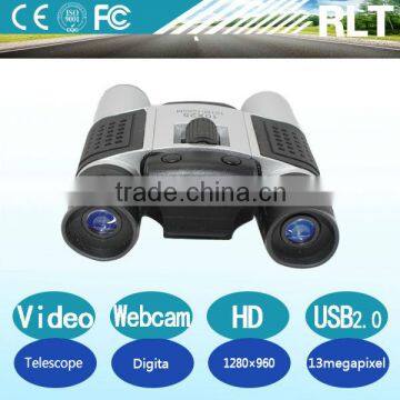 HD 13mp mini Binocular telescopic hidden camera with TF card webcamera video ,recording function