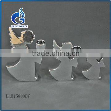 Popular Flat Shape Ceramic Western Angels Figurines With Star photo-2