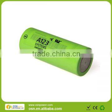 LiFePO4 battery A123 Systems cells 3.3V 26650 for motorcycle ebike