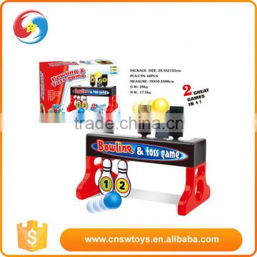 Educational toys 2 in 1 function Bowling and Toss Game toys for kids