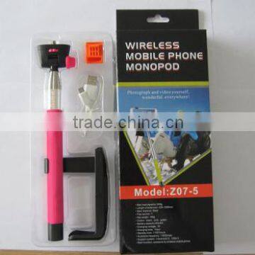 2014 popular bluetooth monopod selfie stick from shenzhen factory