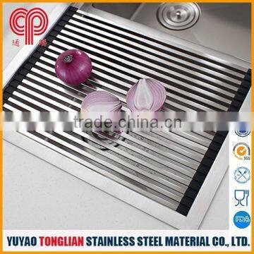 stainless steel foldable drain rack+competitive price with good quality