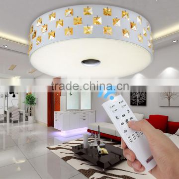 2016 New Arrival 220V AC 24W Crystal LED Ceiling Lamp Iron LED Ceiling Lights