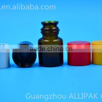 5ML amber bell glass essential oil bottle with phenolic cap